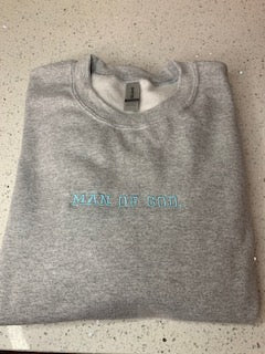 Man of God Crewneck Sweatshirt Embroidered