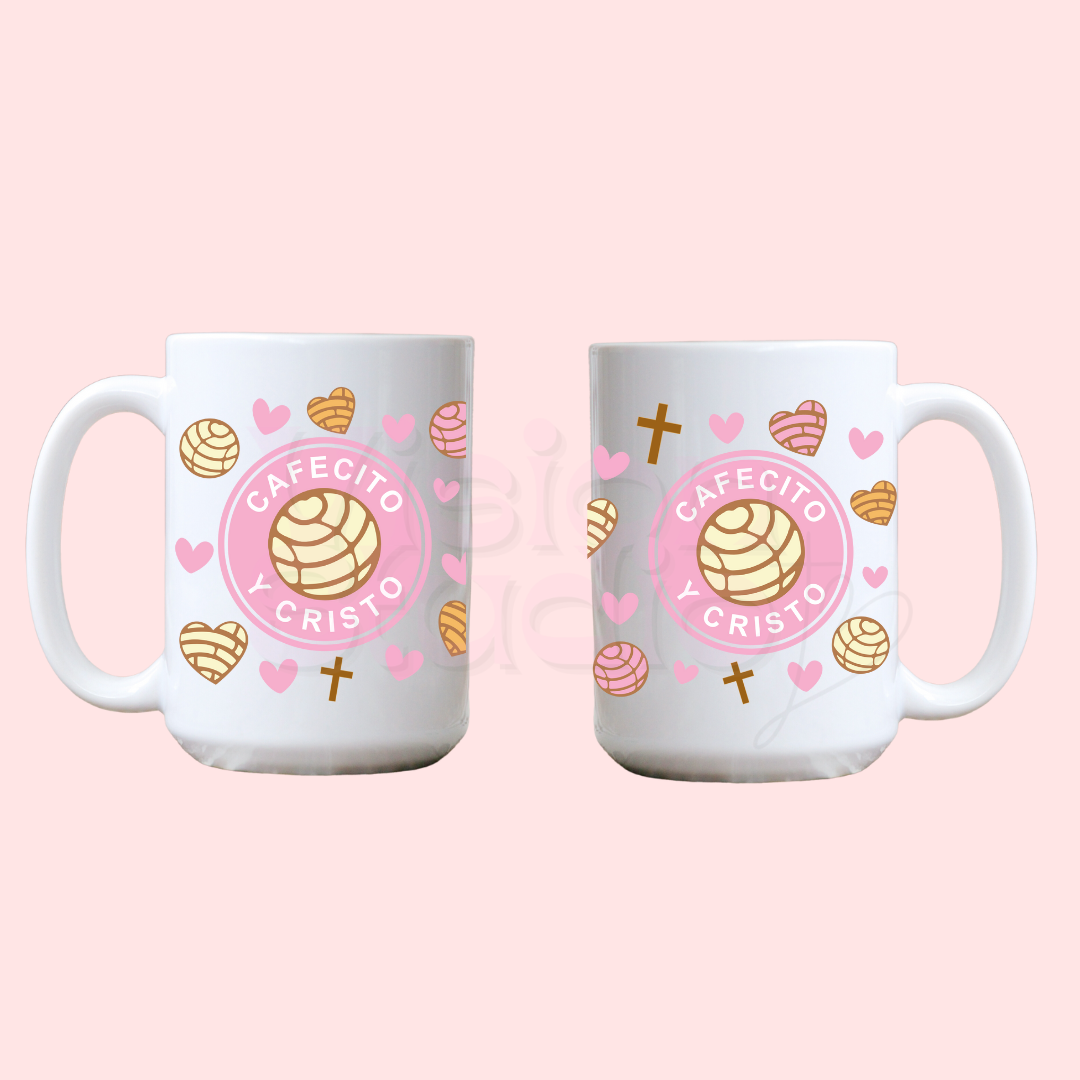 Cafecito & Cristo 15 0z Mug